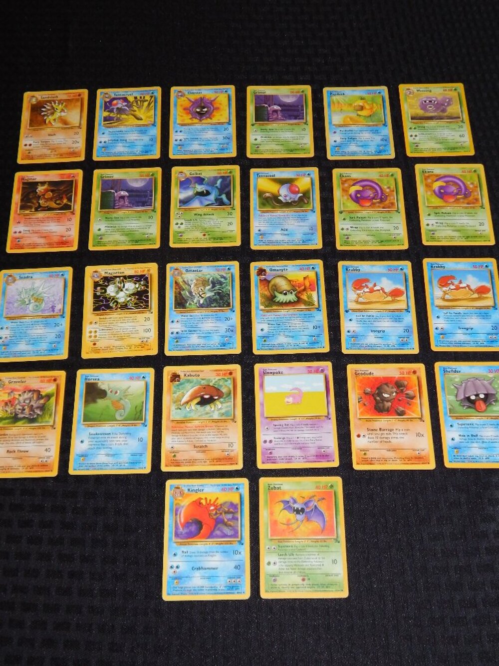 Vintage Pokemon TCG Lot 26 WOTC Fossil Base Set Some 1st Edition Trading Cards